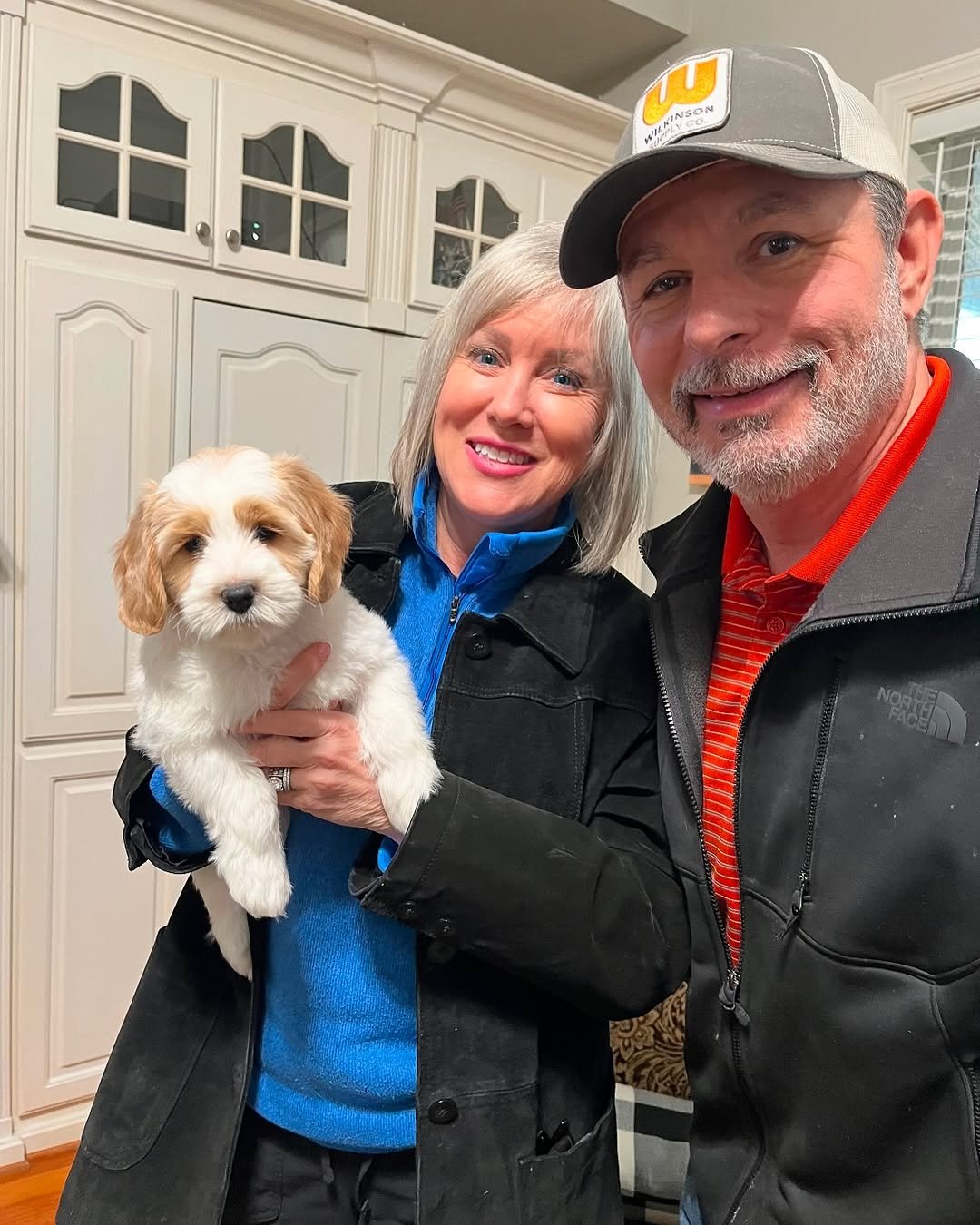 The Williams family with their Furry Friends HQ Labradoodle